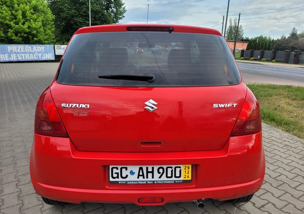 Suzuki Swift cena 14800 przebieg: 87000, rok produkcji 2006 z Poręba małe 277
